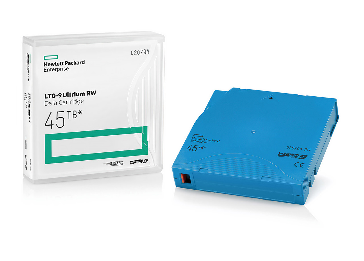 HPE LTO-9 Tape Ultrium Data Cartridge - 18TB Native/45TB
