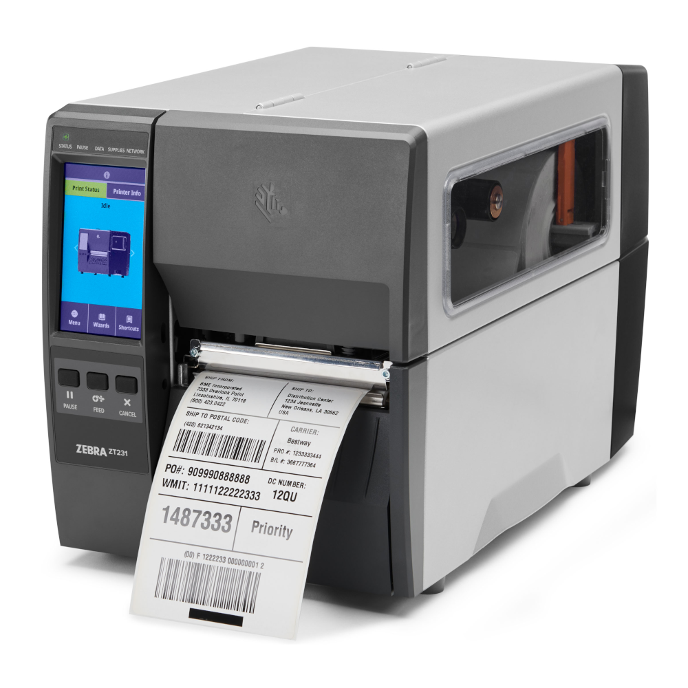 Zebra ZT231 Industrial Printer | 203dpi, USB, Serial, Ethernet