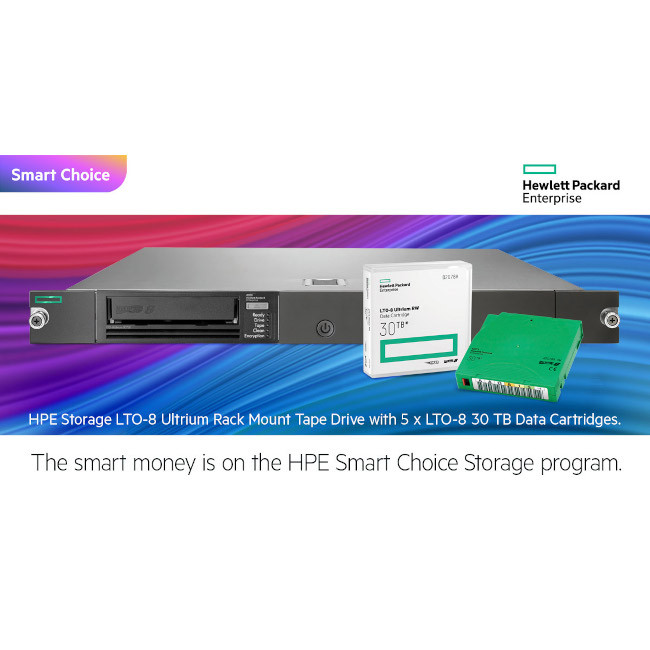 HPE LTO-8 Ultrium Rack Mount Tape Drive Bundle | TapeandMedia