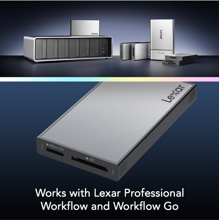 Lexar Professional Workflow UHS-II SD/microSD Card Reader LPWF710N