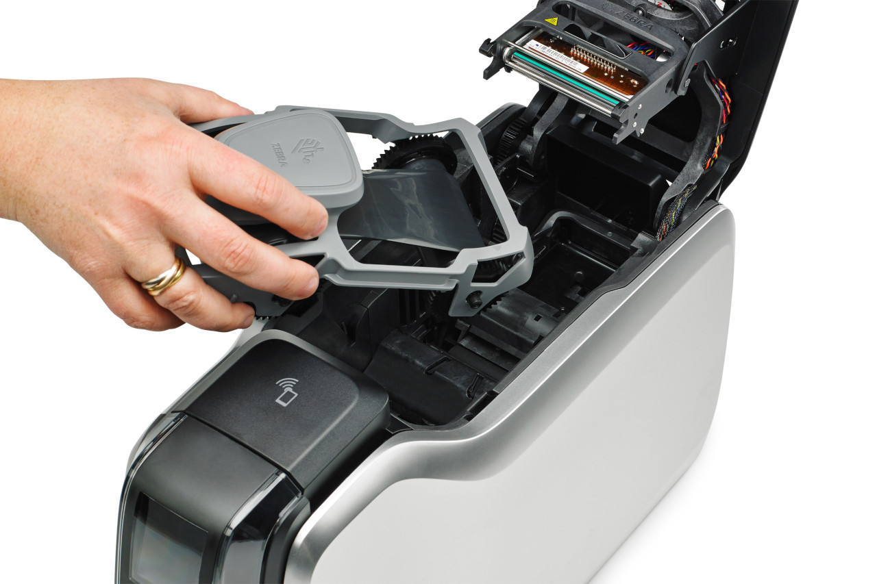 Zebra ZC300 ID Card Printer, Single-Sided with USB and Ethernet