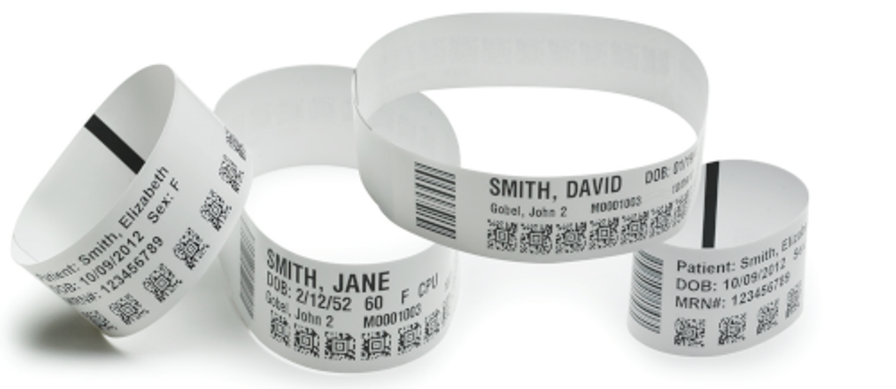 x Wristband UltraSoft Z-Band in. Zebra Wristbands Cartridge (White) - in. 10015355K 11 Kit - 1