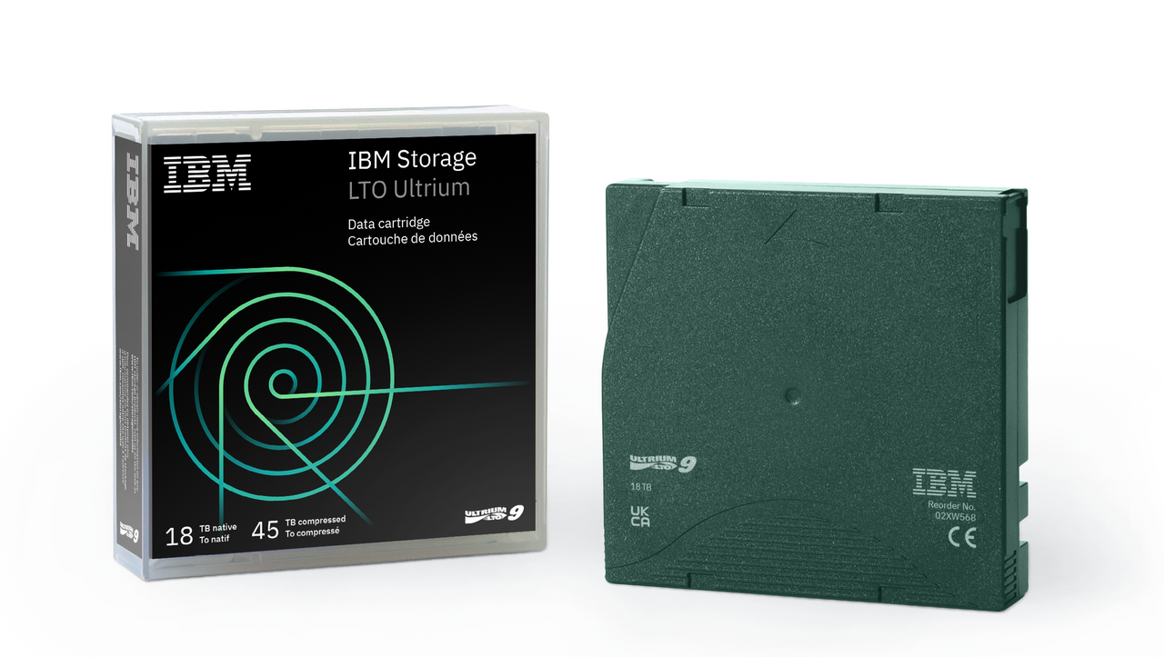 IBM LTO 9 Tape (02XW568). IBM LTO9 Ultrium Tape Data Cartridges