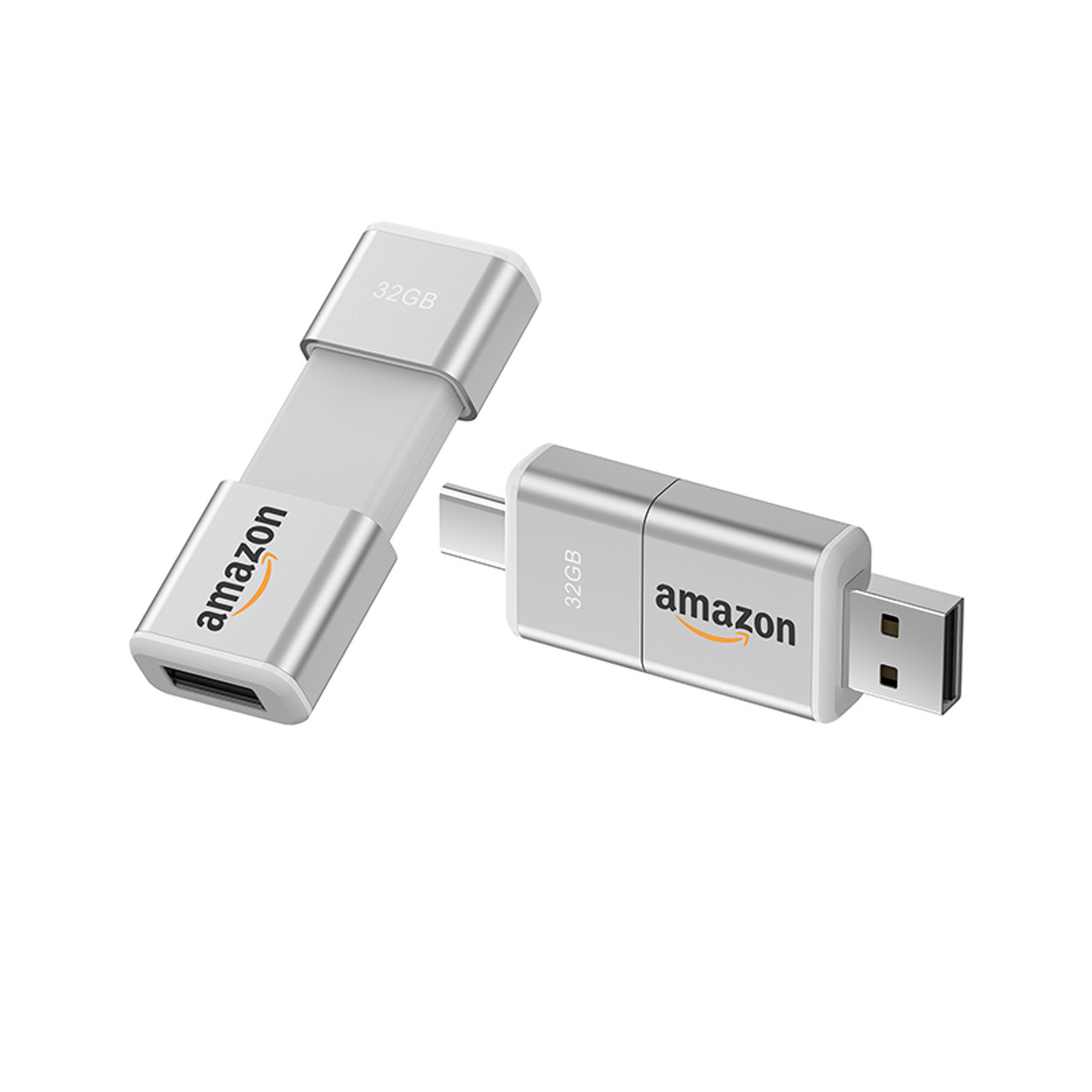 USB Flash Drive Custom Printed with Your Logo - Dual USB 3.0 (USB-A/USB-C)  Connectors