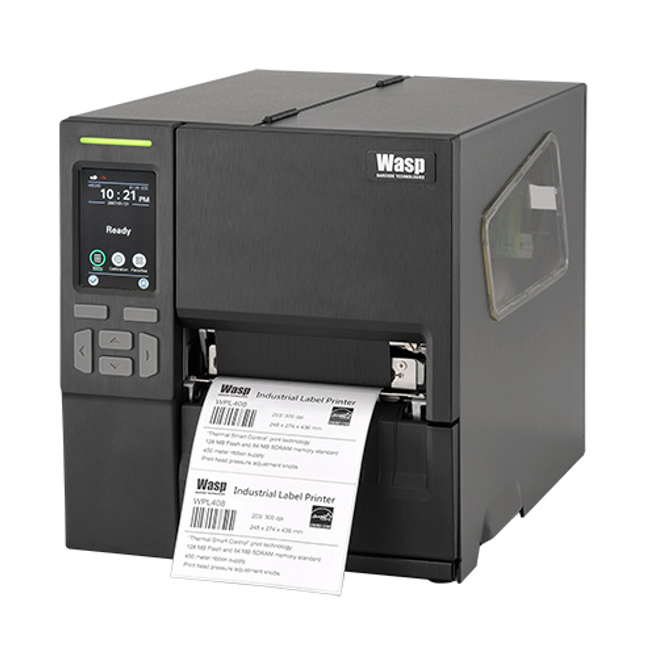 Wasp WPL305 Monochrome Direct Thermal Label Printer with Reflective Media Sensor, in s Print Speed, 203 dpi Print Resolution, 4.25 Print Width, 110  - 4