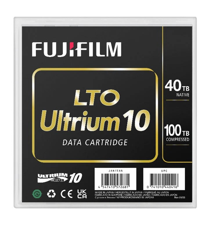 Fujifilm LTO 10 Ultrium Tape 30TB/75TB Data Cartridge - P/N