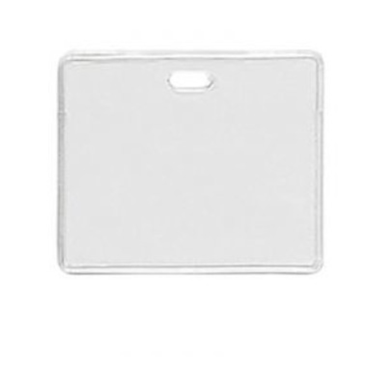 Brady People ID 1840-5010 Clear Vinyl - Horizontal - Proximity Badge Holder w/ Slot - 100 per Pack