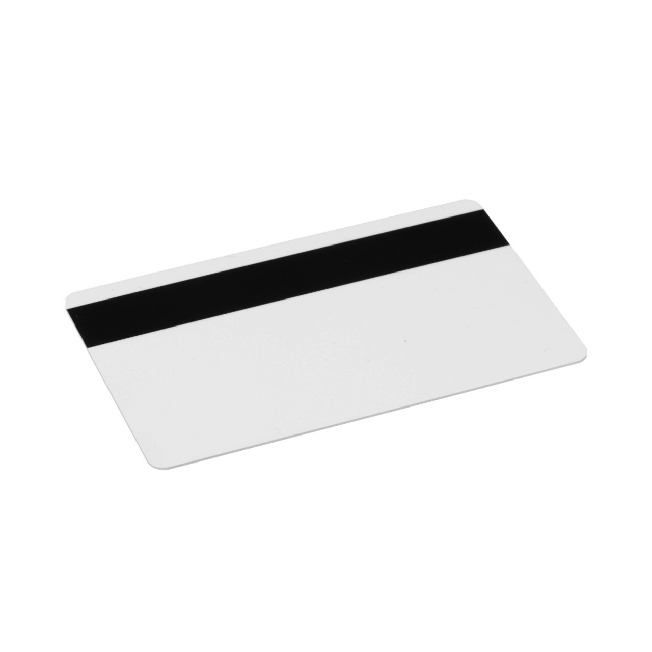 White card with magnetic stripe