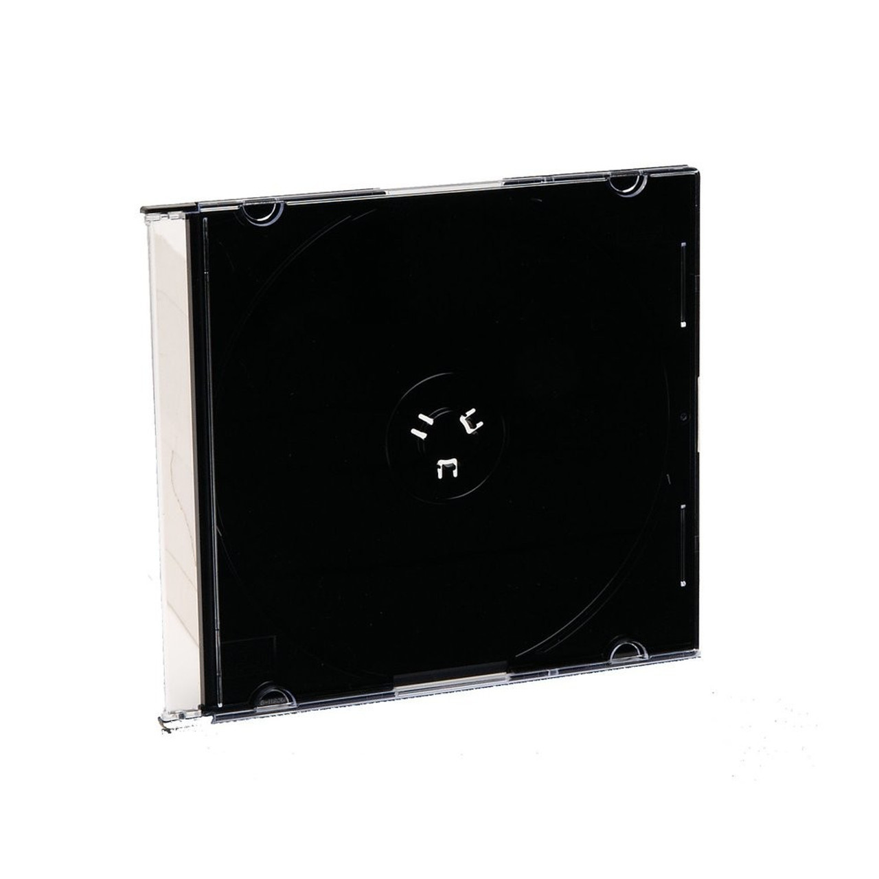 25 Boîtiers CD Slim 5,2 mm fond noir