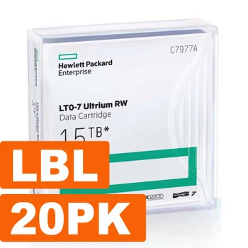 HPE LTO 7 Tapes Labeled Custom Data Cartridge 20 Pack C7977AL
