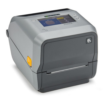 ZD621 Thermal Transfer 4" Print Width Desktop Printer (74/300M), Zebra ZD621 - Color Touch LCD; 300 dpi, USB, USB Host, Ethernet, Serial, 802.11ac, BT4, USA/Canada, Dispenser (Peeler), US Cord, Swiss Font, EZPL- ZD6A143-311L01EZ