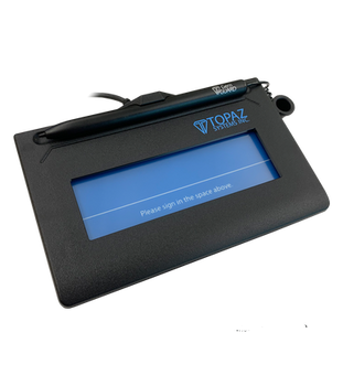 Topaz SigLite 1x5 T-S460-BSB-R Virtual Serial via USB Signature Capture Pad