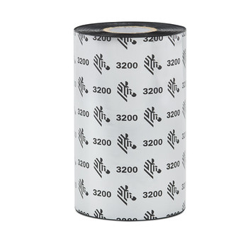 Zebra 3200 High Performance Wax/Resin Ribbon (8.66 in x 1476 ft) 1 in Core - 03200BK22045(6 Pack)