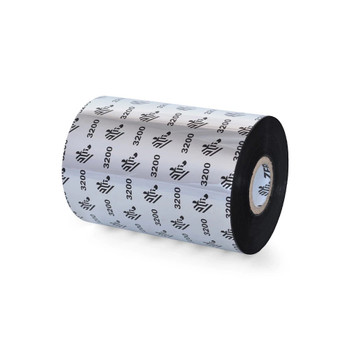 Zebra 3200 High Performance Wax/Resin Ribbon - 2.52 in x 244 ft (12 Pack) - 03200GS06407