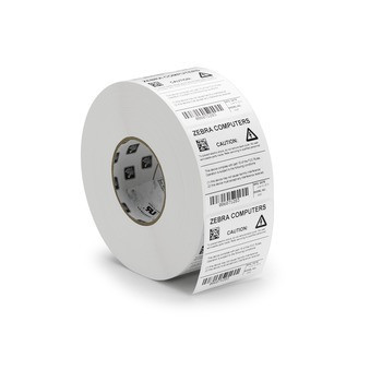 Zebra 1 in x .5 in 10022982 Z-Ultimate 2000T White Polyester, Thermal Transfer, Value Coated, Permanent Adhesive Labels 3 ACROSS - 5001 per Roll, 1 Box