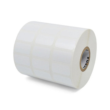 Zebra 1 in x .5 in 10022982 Z-Ultimate 2000T White Polyester, Thermal Transfer, Value Coated, Permanent Adhesive Labels 3 ACROSS - 5000 per Roll, 1 Box