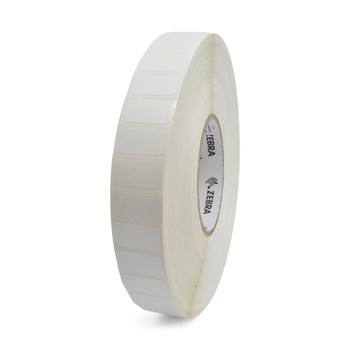 Zebra 10008510 Z-Ultimate 2000T White Polyester, 1 in x .5 in, Thermal Transfer, Permanent Adhesive Labels - 9420 per Roll, 4 Rolls per Case