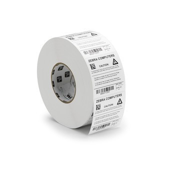 Zebra 10002634 Z-Ultimate 2000T White Polyester, 4 in x 2 in, Thermal Transfer, Permanent Adhesive Labels - 2950 per Roll, 4 Rolls per Case(SOLD BY CASE)