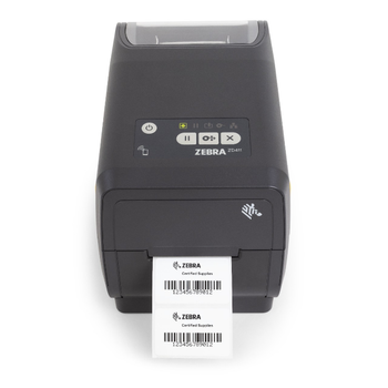 Zebra ZD411 2-inch Thermal Transfer Printer (74M) 203 dpi with USB and Modular Connectivity Slot - Front