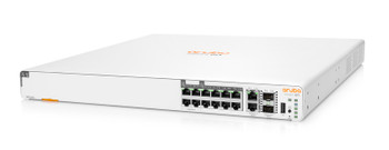 HPE Networking Instant On Switch 8p Gigabit CL4 4p SR2.5G CL6 PoE 2p 10GBT 2p SFP+ 480W 1960 - S0F35A - Angle