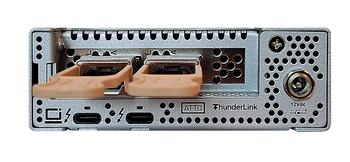 ATTO ThunderLink TLNS-5102-D00 100Gb Ethernet to Thunderbolt 5 Adapter – Dual-Port High-Speed Connectivity