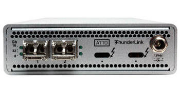 ATTO ThunderLink Thunderbolt 5/4/3 to 32Gb Fibre Channel Adapter (SFPs Included)