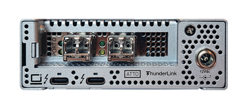 ATTO ThunderLink 5322 Dual-Port Thunderbolt 5 to 32Gb Fibre Channel Adapter