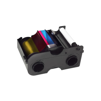 Fargo EZ YMCKO Half-Panel Cartridge with Cleaning Roller for DTC4250e Card Printer (Yields 350 images)