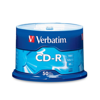 Verbatim 94691 CD-R 52x 80 Min/700MB, with Logo - Spindle of 50 Disc