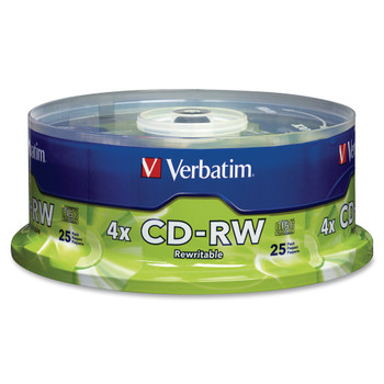 Verbatim CD-RW 700MB Branded Disc - Increments of 25 95169