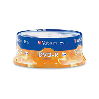 Verbatim 95058 DVD-R 4.7GB 16X Branded - 25 Disc Spindle