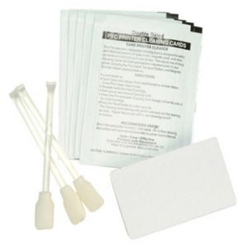 Zebra 105909-169 Cleaning Kit - Cleaning Cards & Swabs Cleaning kit for Zebra card printers - 50 cleaning cards - 25 cleaning swabs