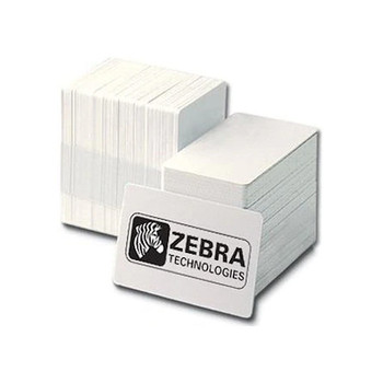 Zebra 104524-101 PVC/Poly White Premier Plus Cards- 500 Cards