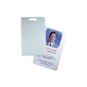 HID 1324GAV11 Glossy Label/Card ProxCard II size with slot punch, white adhesive back - Box of 100