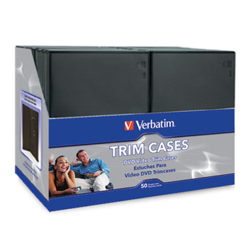 Verbatim CD/DVD Black Video Trimcases - 50pk 95094