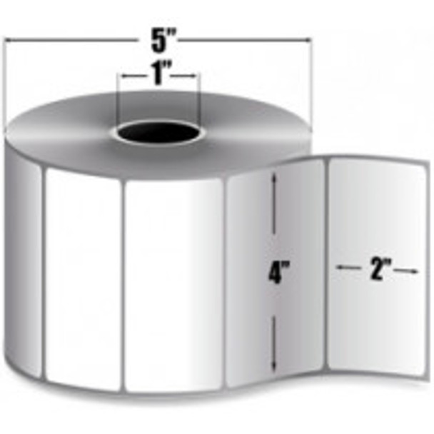 Zebra - 4 x 2 in Thermal Transfer Polypropylene labels, PolyPro 3000T Permanent Adhesive Shipping labels, Zebra Desktop Printer Compatible, 1 in Core - 4 roll case