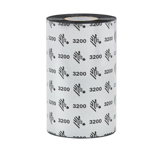 Zebra 3200 High Performance Wax/Resin Ribbon (6.85 in x 1476 ft) 1 in Core - 03200BK15645 (6 Pack)