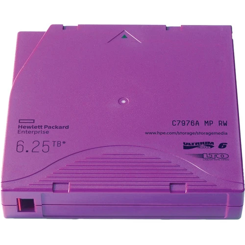 HPE LTO 6 Tape with BaFe (Barium Ferrite) C7976B