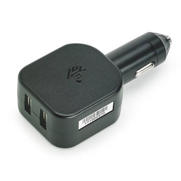 USB Cigarette Lighter Adapter Plug (5V, 2.5A). Includes two type A USB ports - CHG-AUTO-USB1-01