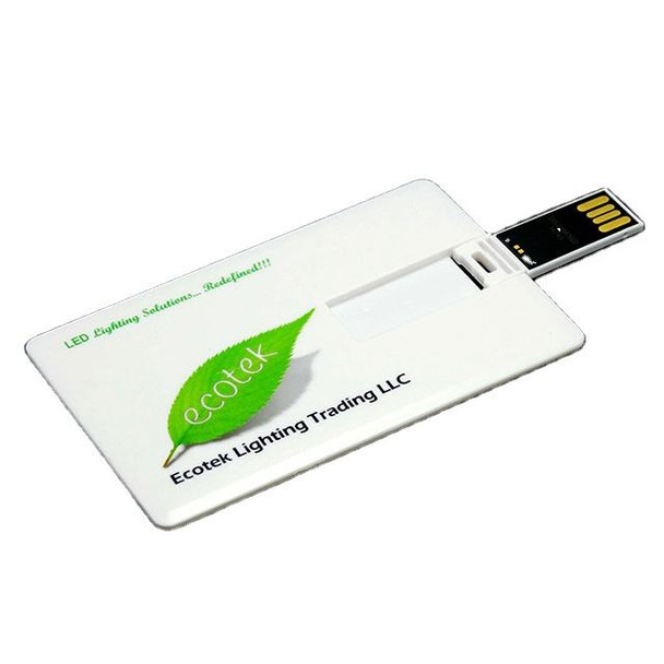 Business Card/Credit Card Shaped Flash Drive Custom Printed with Full Color on Both Sides - Example Business Card/Credit Card Shaped Flash Drive Custom Printed with Full Color on Both Sides - Example