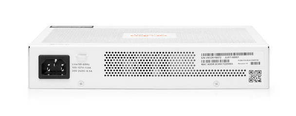Aruba Instant On 1830 24-Port Gb Smart-Managed Layer 2-switch met PoE | 24x 1G | 2X SFP | 12x CL4 PoE (195 W) | Zonder ventilator | EU-kabel (JL813A#ABB
