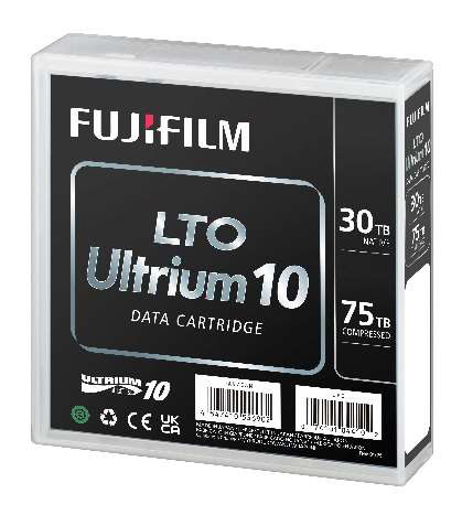 Fujifilm LTO 10 Ultrium Tape 30TB/75TB Data Cartridge - P/N