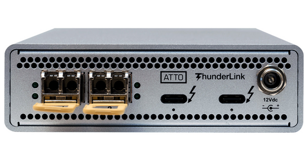 ATTO ThunderLink TLNS‑3252‑D00 Dual‑Port Thunderbolt 3/4 to 25Gb Ethernet Adapter