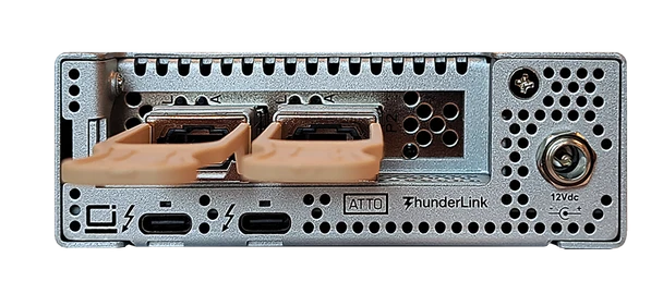ATTO ThunderLink TLNS-5102-D00 100Gb Ethernet to Thunderbolt 5 Adapter – Dual-Port High-Speed Connectivity