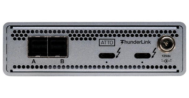 ATTO ThunderLink™ 3128 Dual-Port Thunderbolt 5/4/3 to 8-Port 12Gb SAS/SATA Adapter