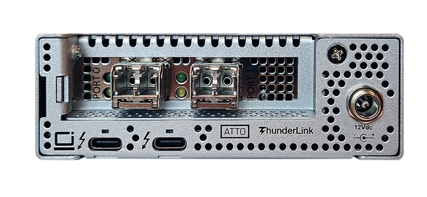 ATTO ThunderLink™ TLFC-5642 Dual-Port Thunderbolt 5 to 64Gb Fibre Channel Adapter