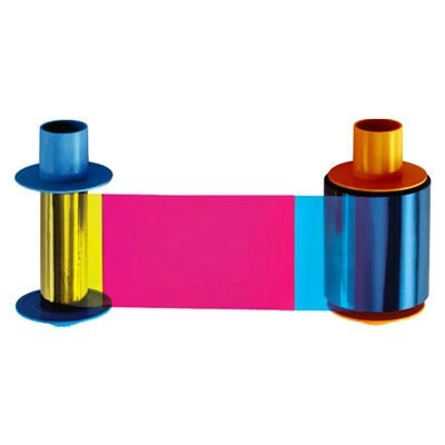 Fargo 45233 YMCKO Half-Panel Professional-Series Ribbon for DTC4500e Card Printers with Cleaning Roller -  1000 Images