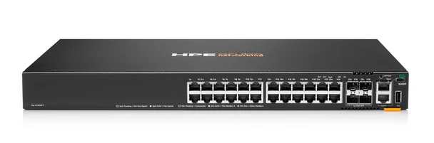 HPE Aruba Networking CX 6200 Switch 24-Port - Front