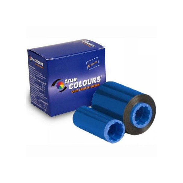 Zebra 800015-104 TrueColours C Series Blue Monochrome Ribbon for P300, P310F, P310C, P400, P420C, P500, P520C, P600 Card Printers - 1000 Prints