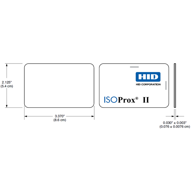 HID 1386 ISOProx II PVC Cards | TapeandMedia.com